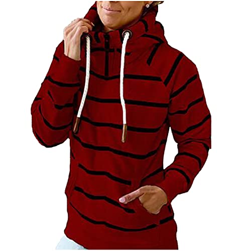 Star Striped Hooded Lightweight 1/4 zipper Long Sleeve