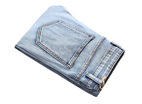 FREDD MARSHALL Men's Slim Fit Ripped Destroyed Distressed Stretch Fashion Denim Jeans