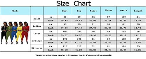 Mrskoala Women's Two Piece Sexy Cute Casual Outfits Cozy 2 Piece Sets Sweatsuit Yellow XL