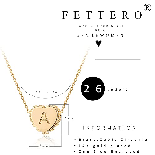 Tiny Gold Initial Heart Necklace-14K Gold Filled Handmade Dainty Personalized Heart Choker Necklace For Women Letter J