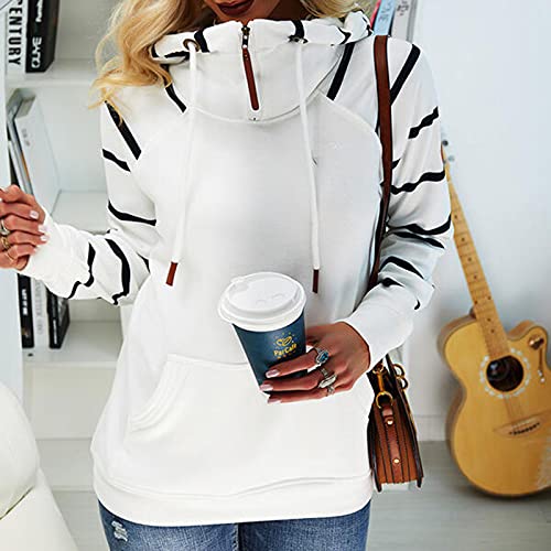 Star Striped Hooded Lightweight 1/4 zipper Long Sleeve