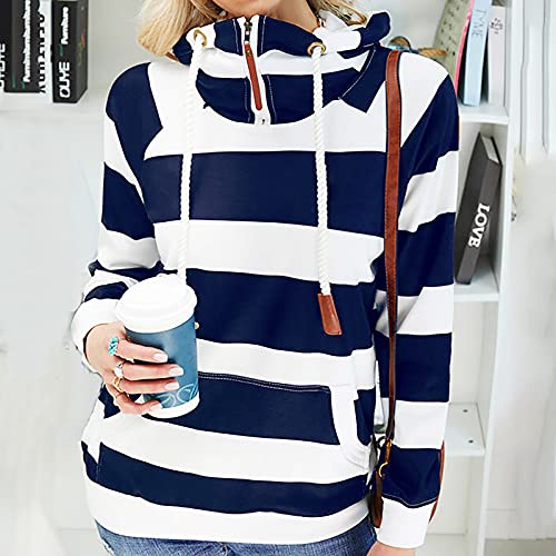 Star Striped Hooded Lightweight 1/4 zipper Long Sleeve