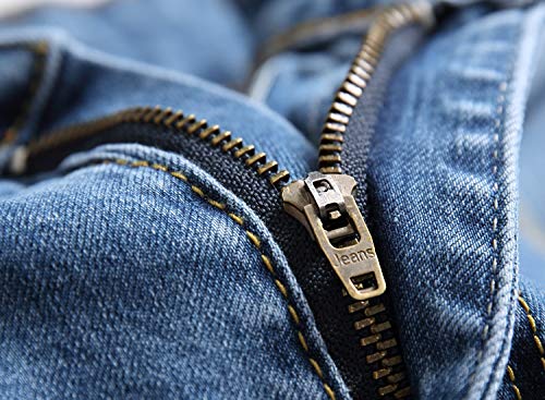 FREDD MARSHALL Men's Slim Fit Ripped Destroyed Distressed Stretch Fashion Denim Jeans