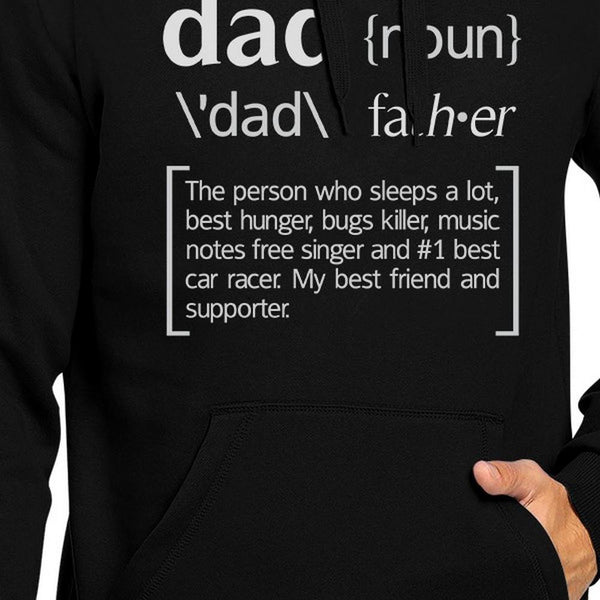 Dad Noun Black Unisex Hoodie