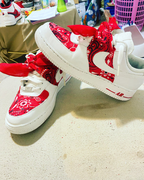 Custom bandana Air Force Ones