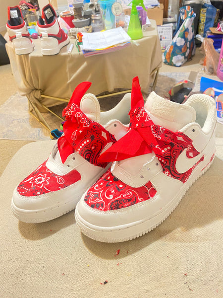 Custom bandana Air Force Ones