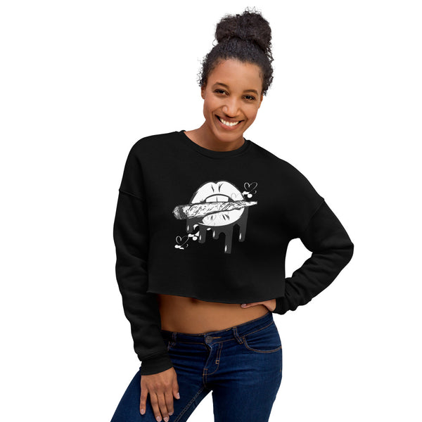 Blunt drip Crop Sweatshirt