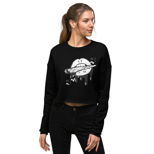 Blunt drip Crop Sweatshirt
