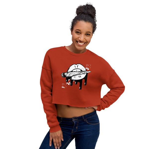 Blunt drip Crop Sweatshirt