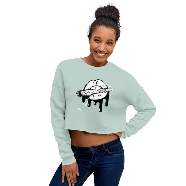 Blunt drip Crop Sweatshirt