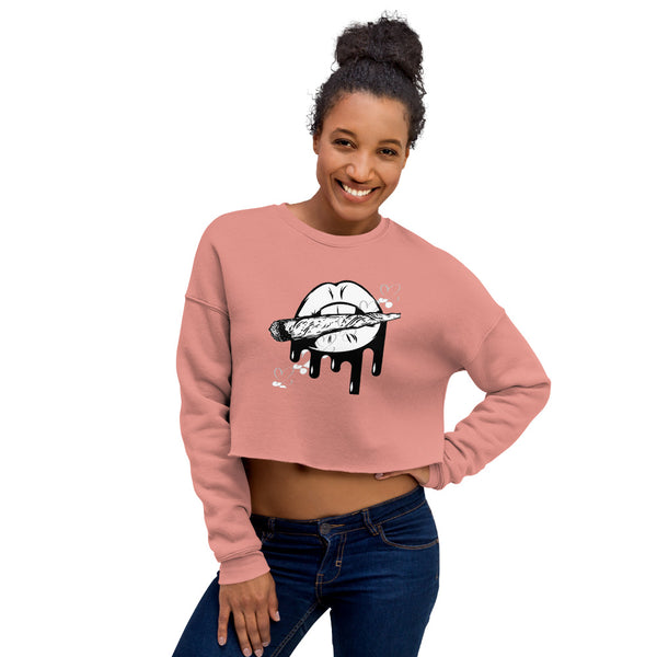 Blunt drip Crop Sweatshirt