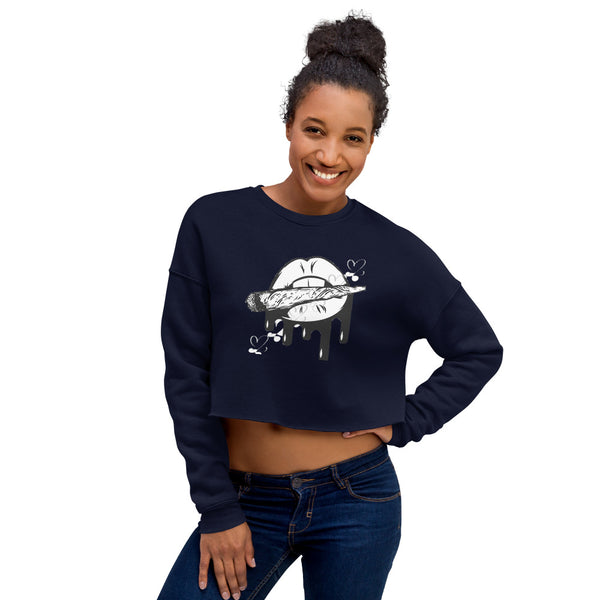 Blunt drip Crop Sweatshirt